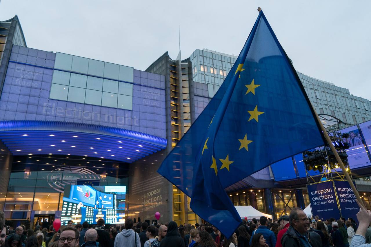 Exterior del Parlamento Europeo en Bruselas